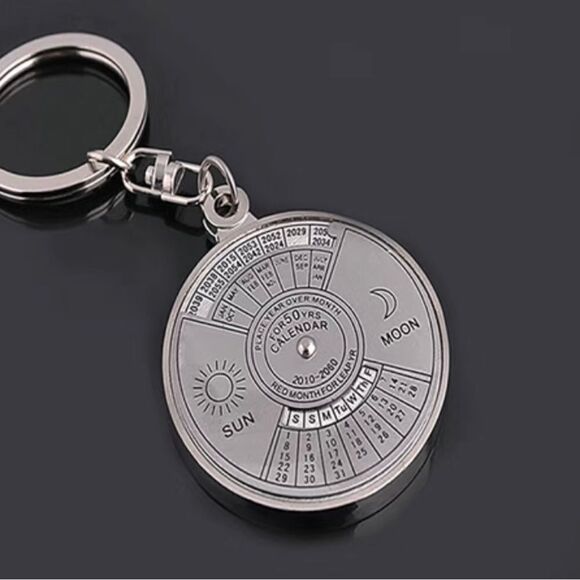 50 YEAR PERPETUAL CALENDAR KEYRING - Picture 2 of 4